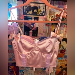 Sugar Thrillz x Dolls kill corset top with gloves